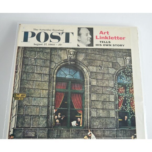 The Saturday Evening Post Magazine COVER August AUG 27 1960 - Picture 2 of 3